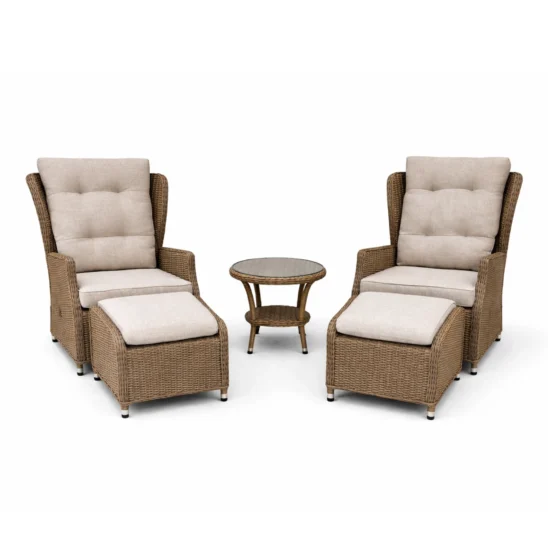 Vallmo fåtöljgrupp natur/beige.