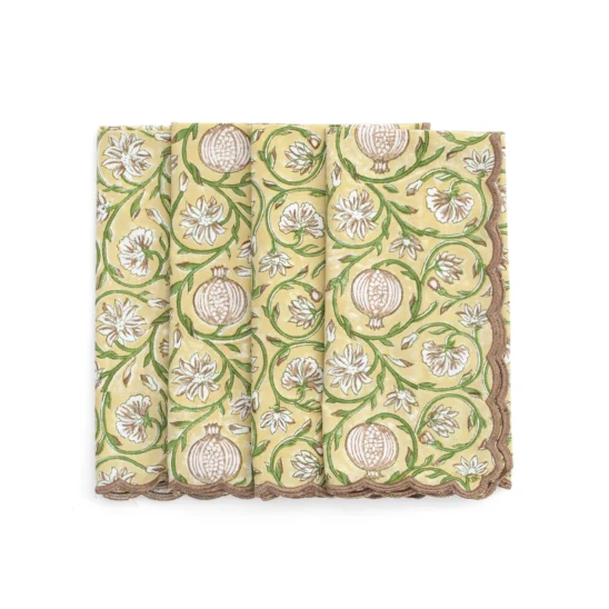 Servetter Tangier Pomegranate Gul 50x50 cm