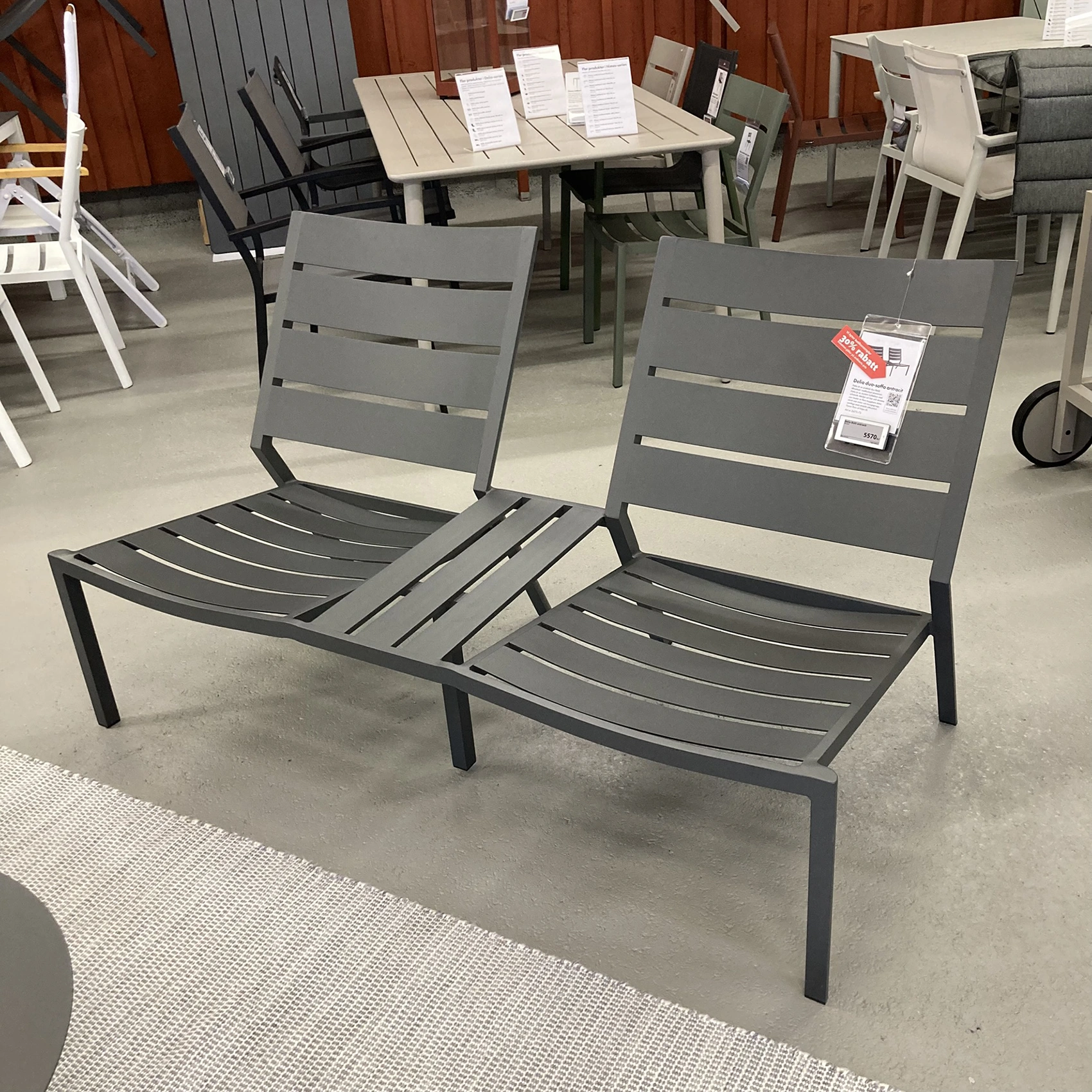 Delia duo-soffa antracit