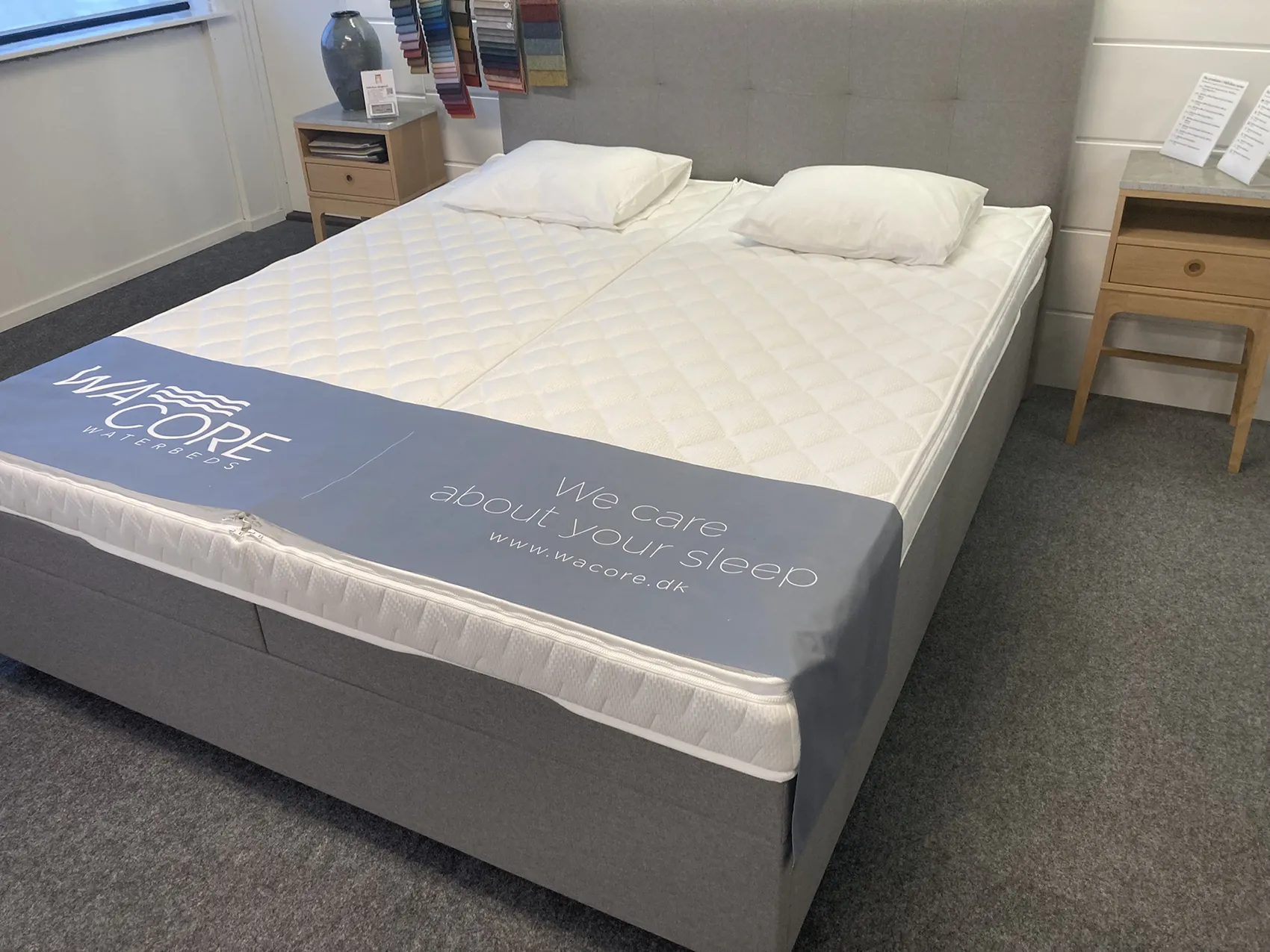 Rodi Softside split vattensäng - Soil Steel 149, Halvdämpad/Heldämpad, 180x210 cm