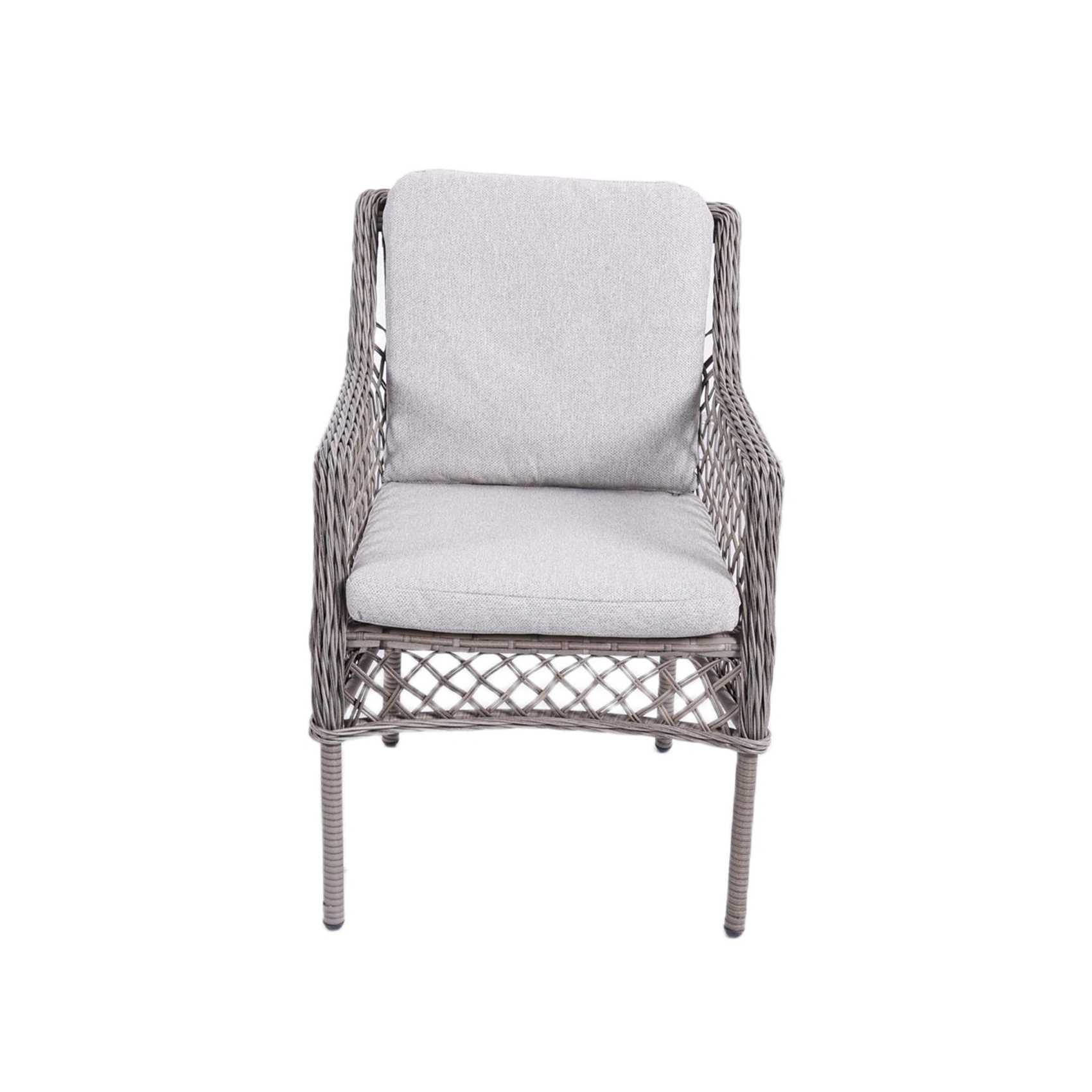 Royan karmstol gråbeige/ljusgrå