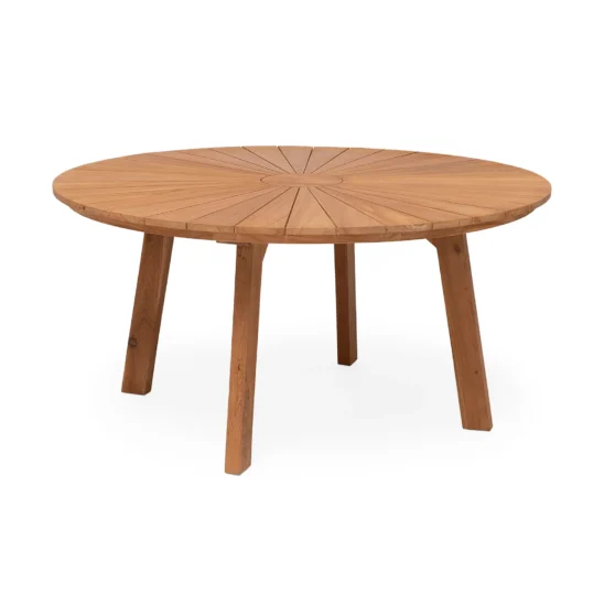 Ringsjö matbord, runt i teak.