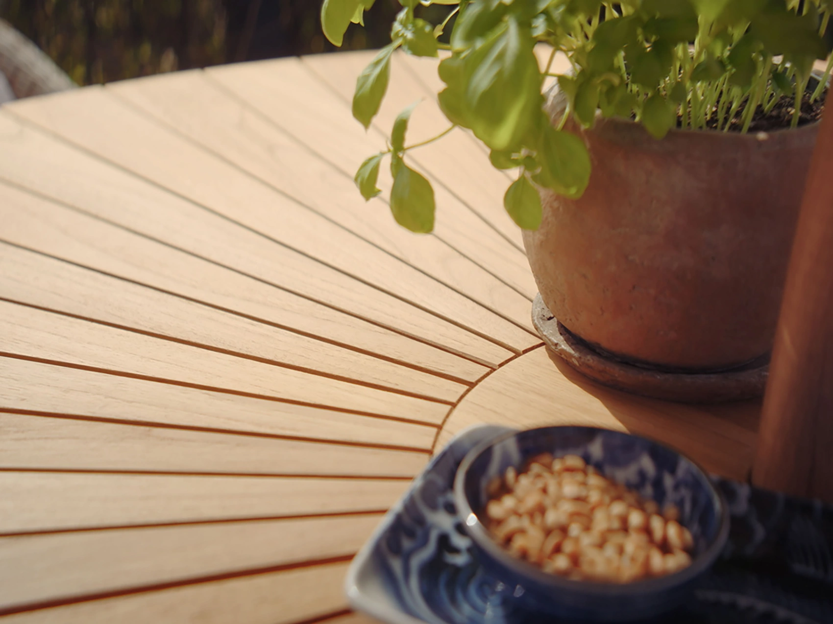 Ringsjö matbord teak Ø150 cm