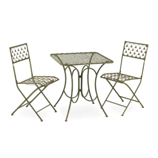 Blomster cafegrupp i grönt.