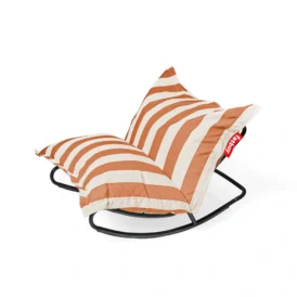 Rock 'n Roll + Original Outdoor gungstol - stripe orange creme