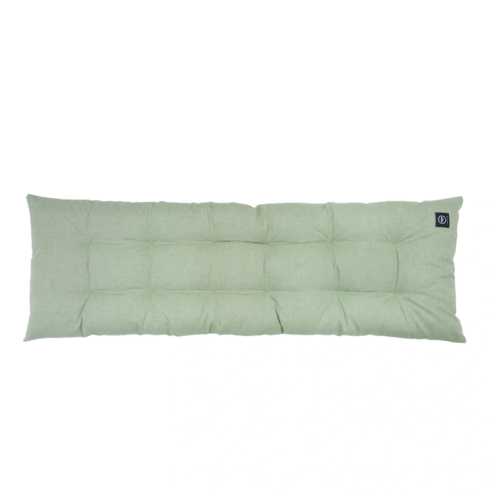 Vera bänkdyna vaxad - grön chambray, 115x37 cm