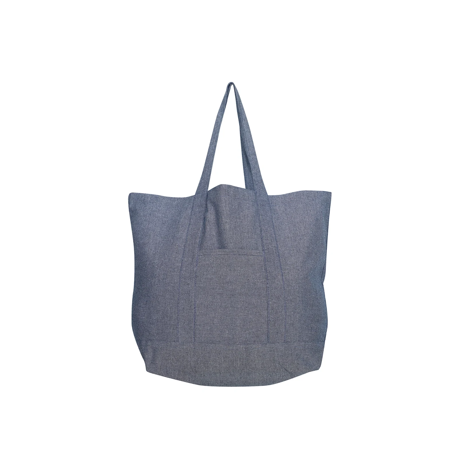 Elin väska återvunnen textil - marinblå
