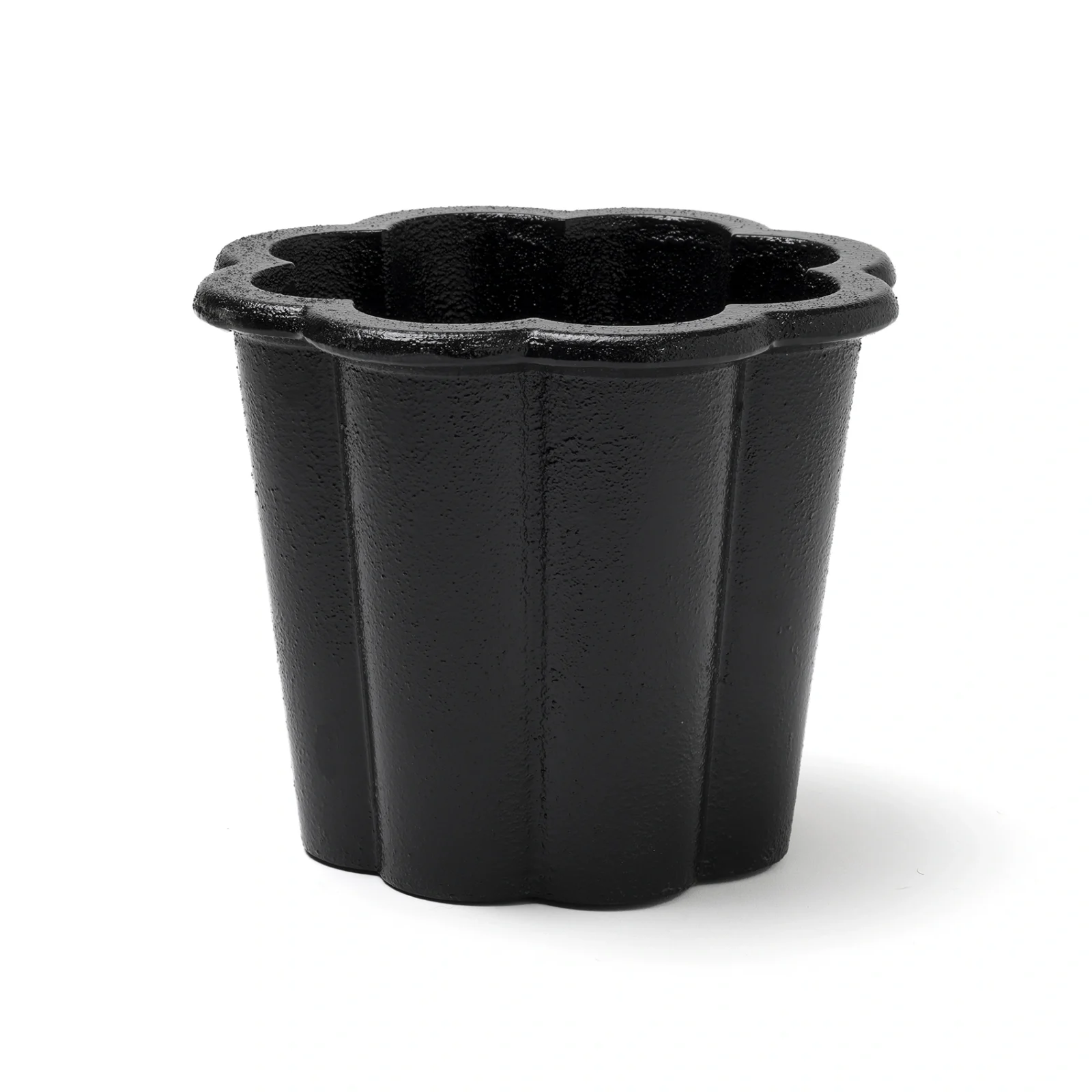 Fjällsippa kruka låg, svart aluminium