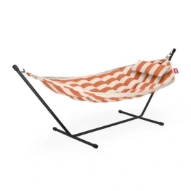 Headdemock Superb Deluxe - stripe orange creme / svart