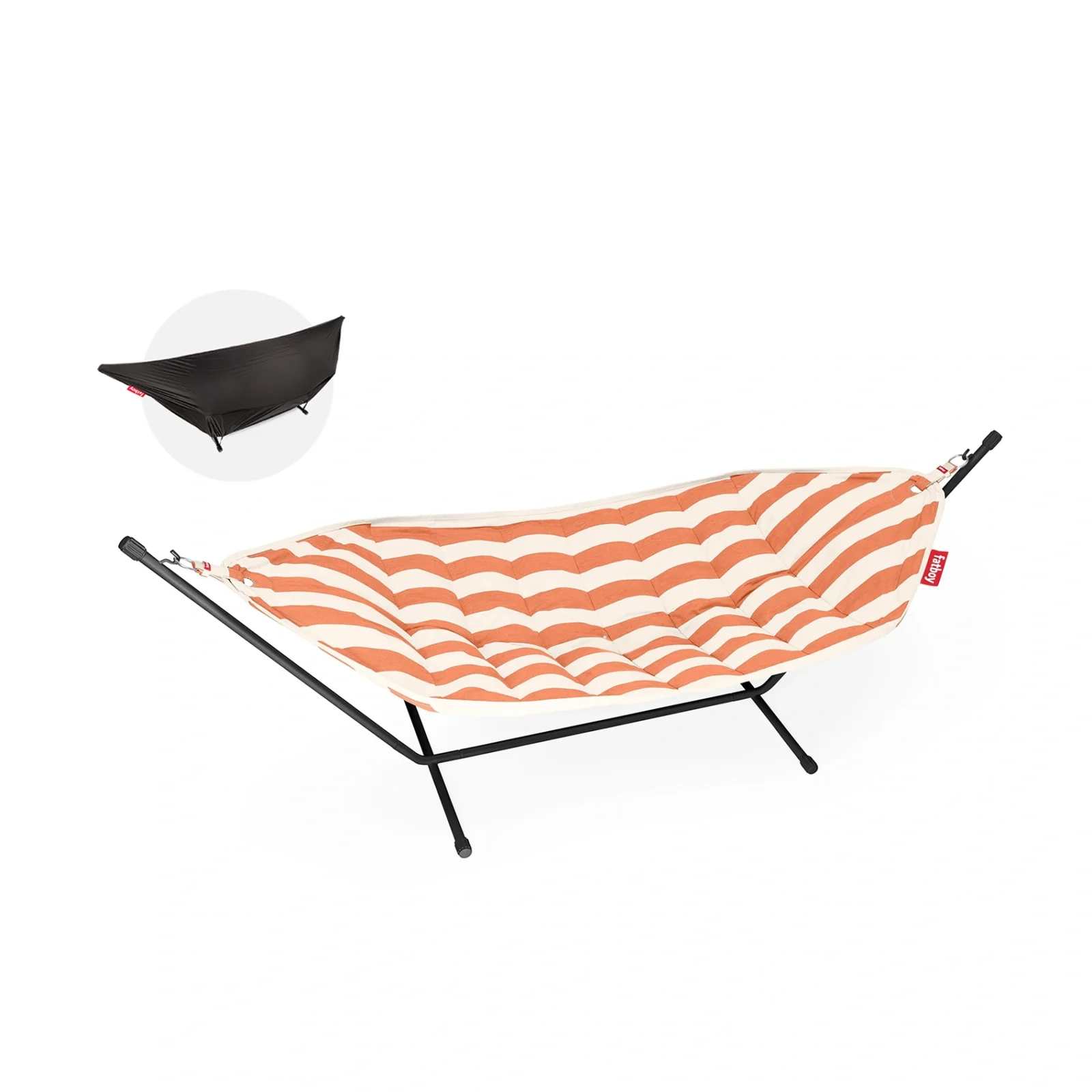 Headdemock Superb - stripe orange creme / svart stativ