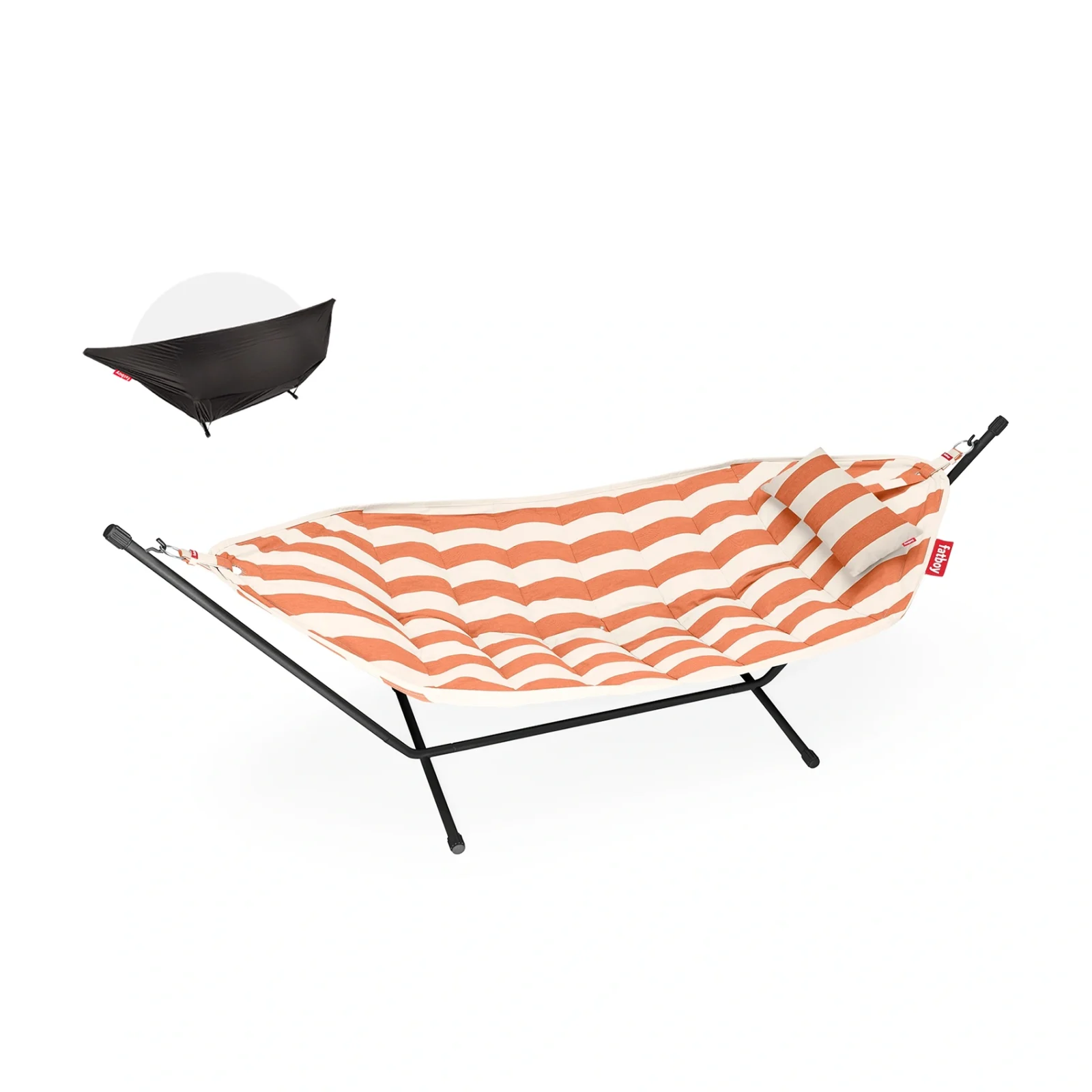 Headdemock Superb Deluxe - stripe orange creme / svart