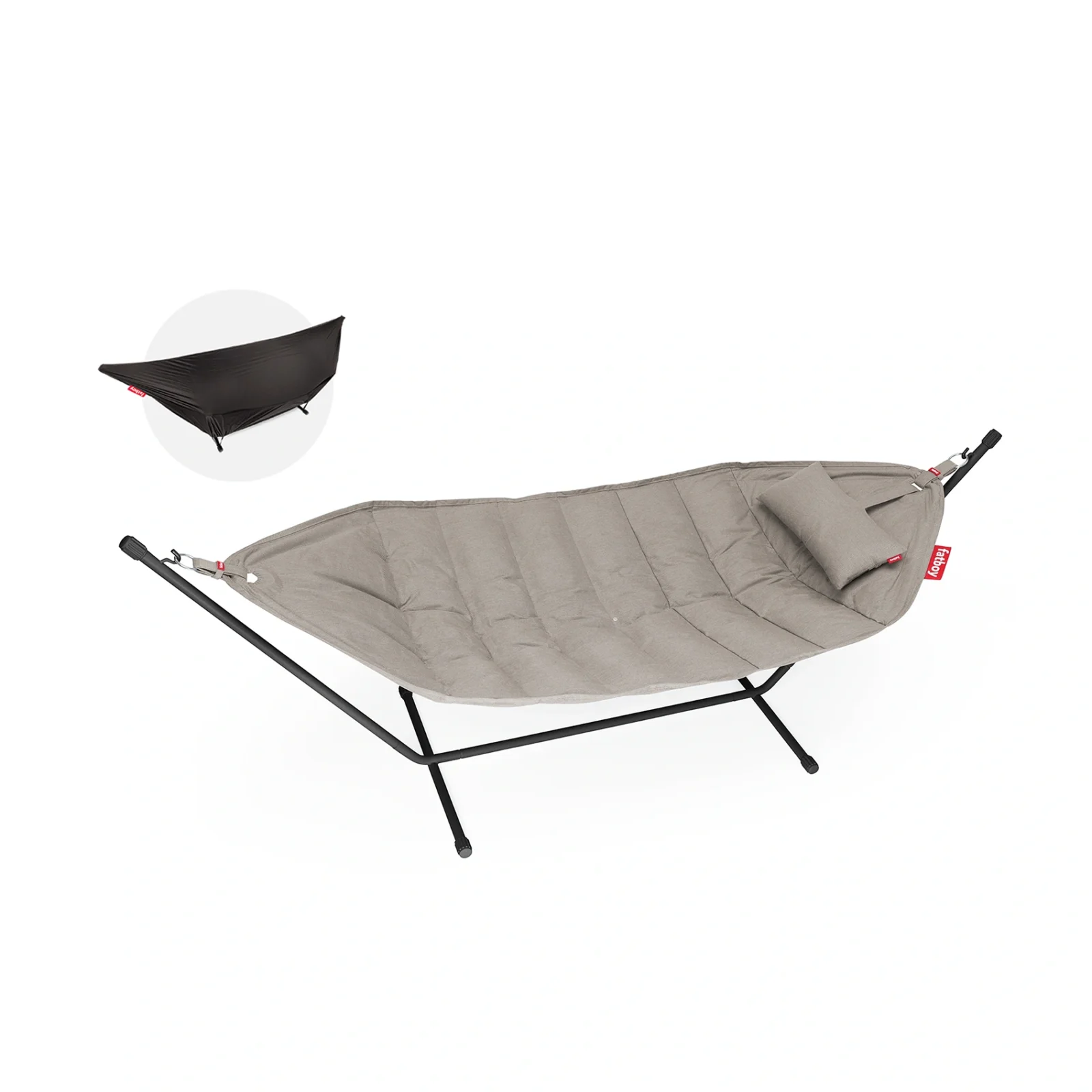 Headdemock Superb Deluxe - grey taupe / svart