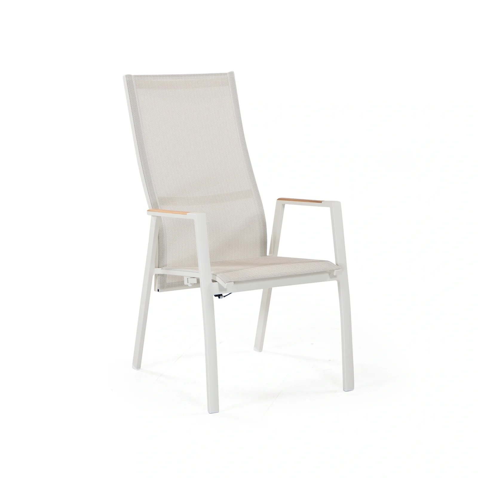 Dallas positionsstol fiskbenstextilen - cream/beige