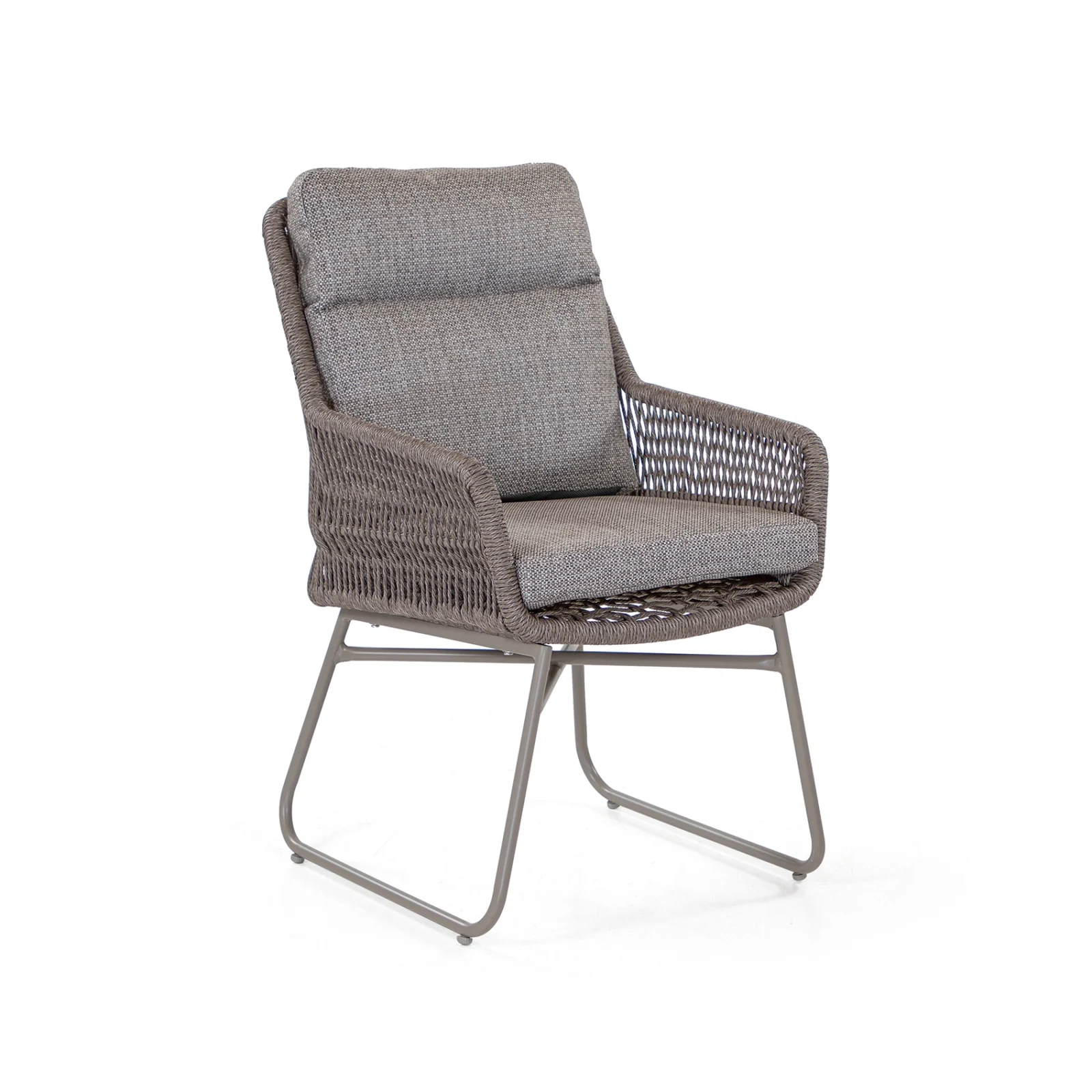 Viola karmstol taupe/brun twist/mocca