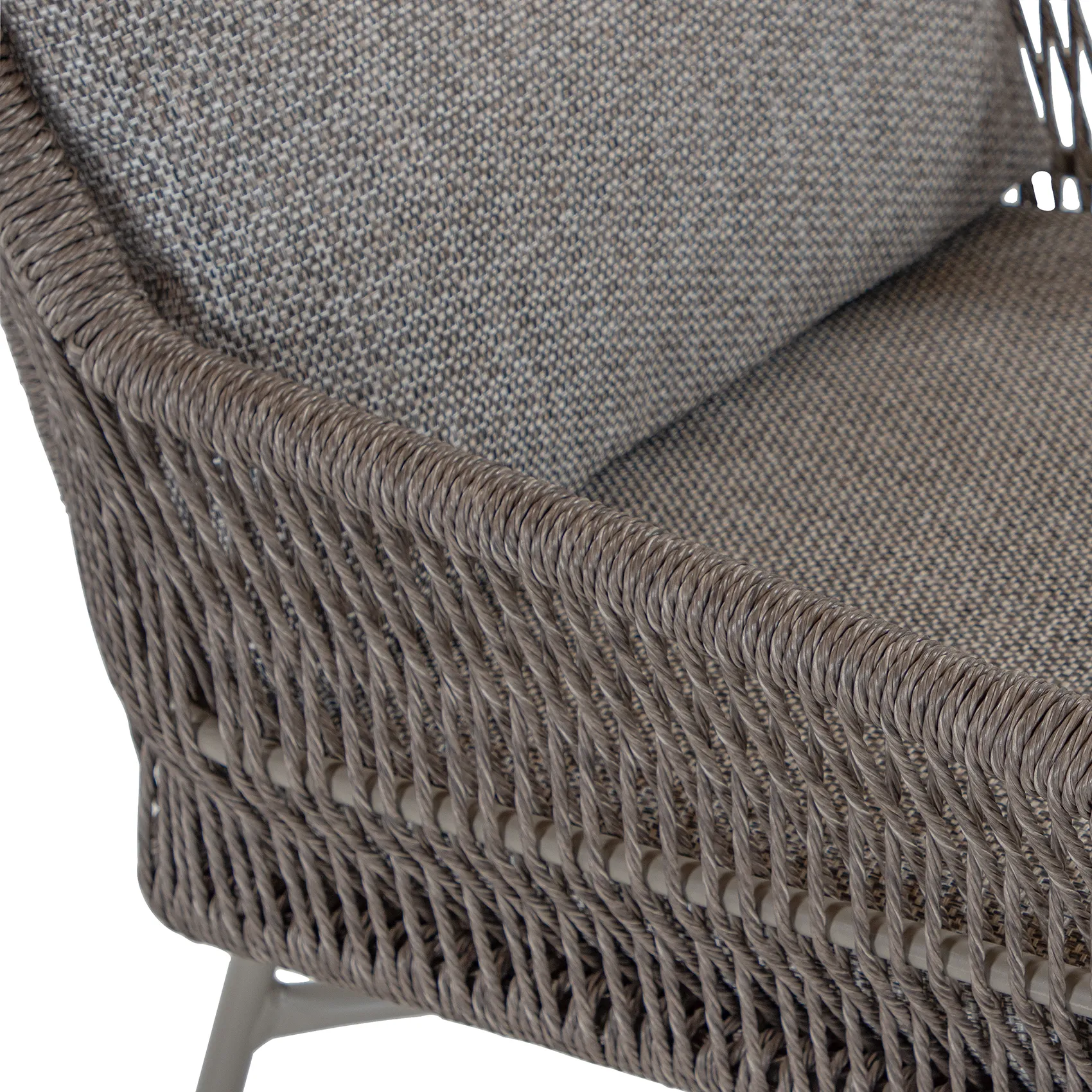 Viola karmstol taupe/brun twist/mocca