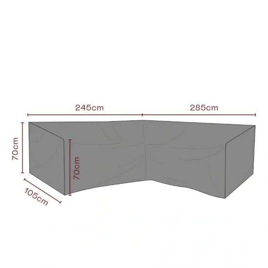 Möbelskydd Andas - Hörnsoffa, V285/H245 x 105 x H70 cm