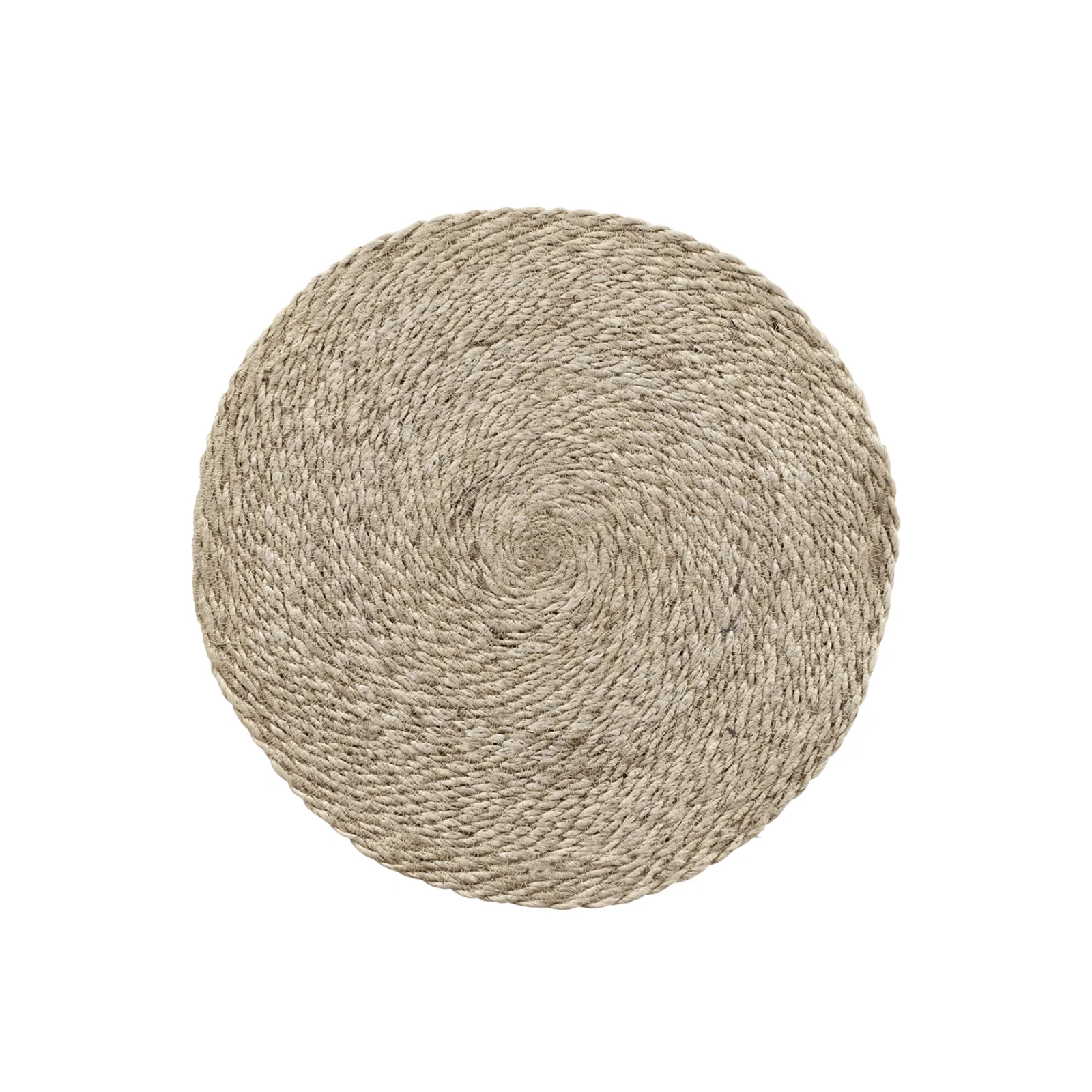 Elin Twist bordstablett - naturgrå jute, Ø38 cm, 1-pack