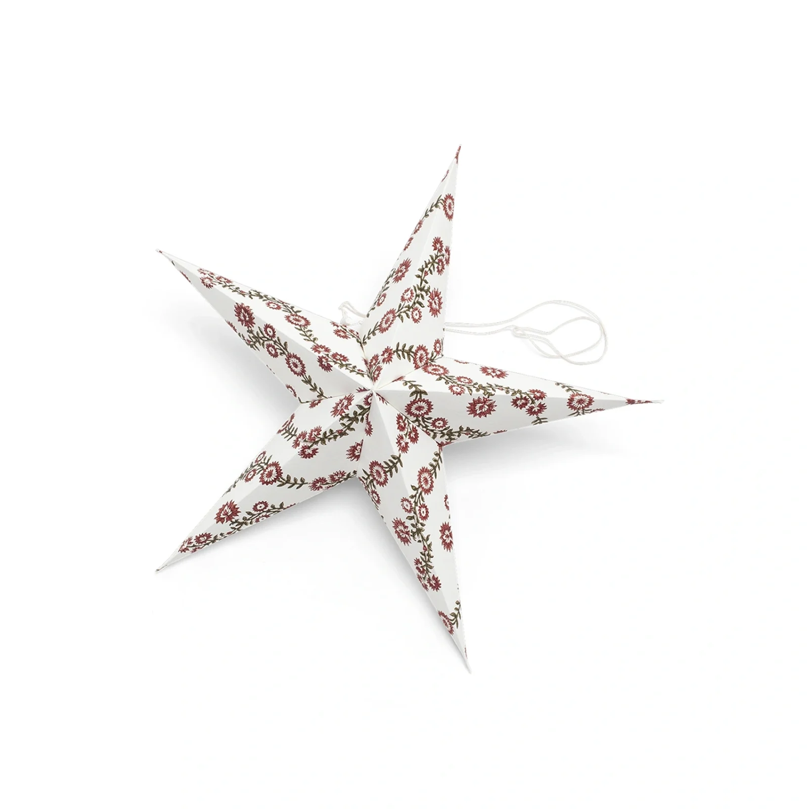 Garland Adventssjärna - röd, grön & vit, 62 cm