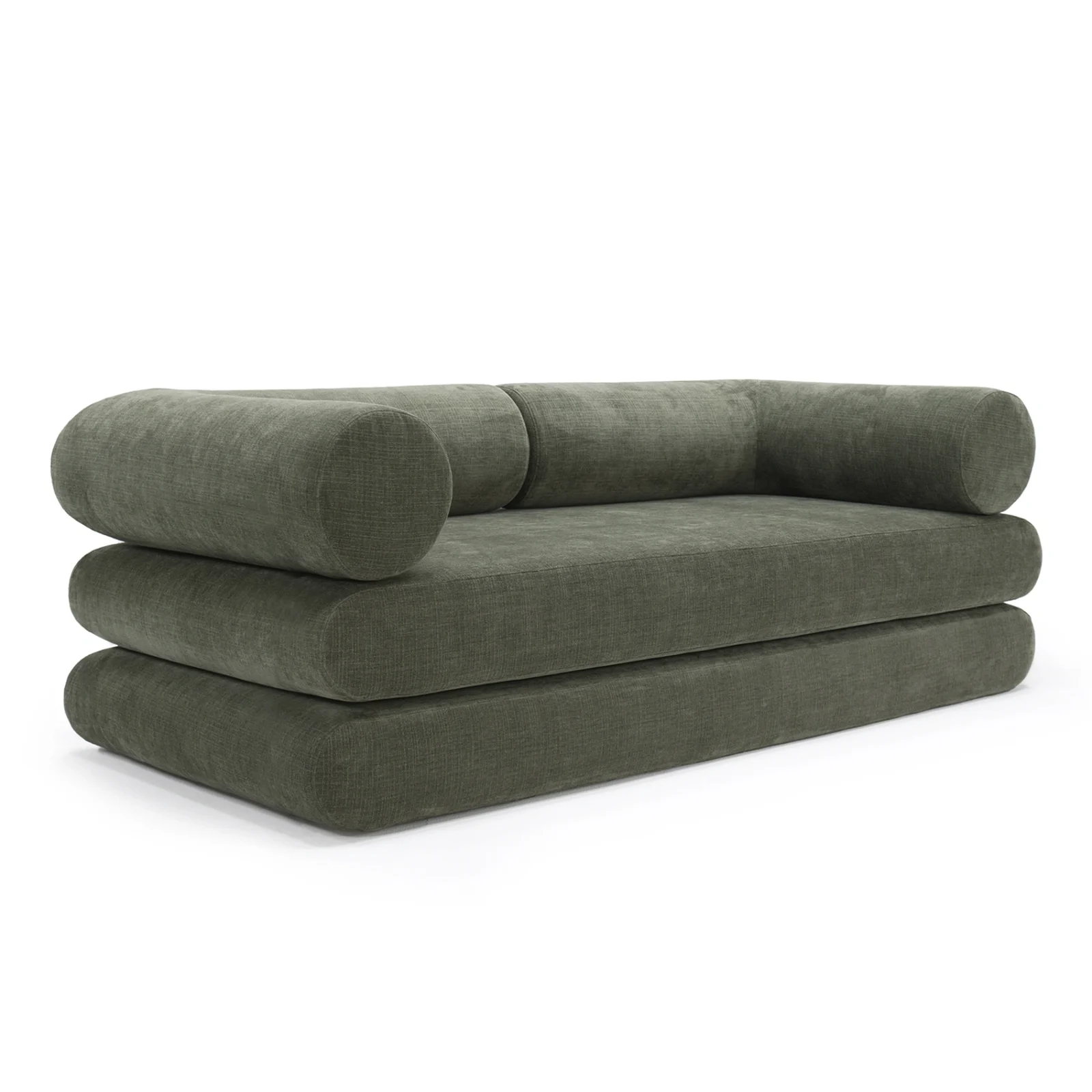Circlus dagbädd med L-formade dynor - 413 Esina olive green