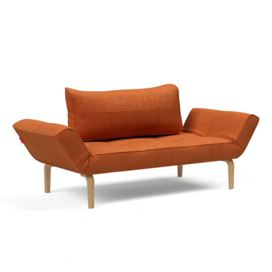 Zeal Bow dagbädd i tyget 411 Esina rust orange.