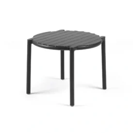Doga sidobord antracit, Ø50 cm